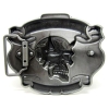 Tattoo skull Lucky 13 duża klamra stare srebro (id: 2564)